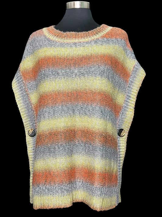 01.08 Ponchos The Limited Gry/OrngYlw (S) Fits (M/L)