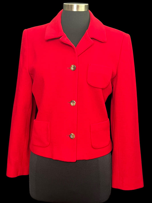 09.22 Blazers Vtg Harve Benard Red Cropped (12P) Fits (10P)