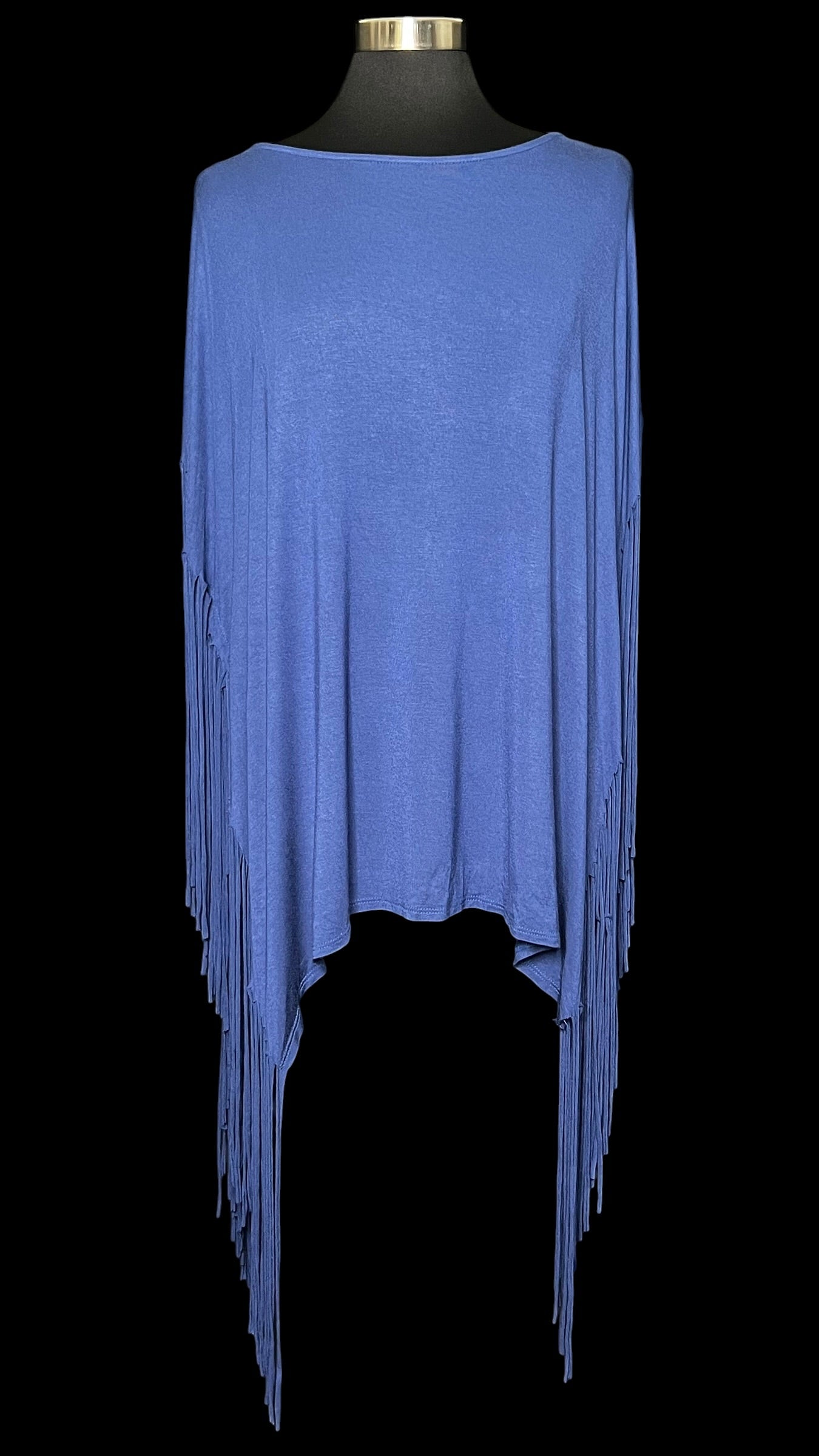 09.06 Tops NWOT The Nest Blu Fringed (L) Fits (L/XL)