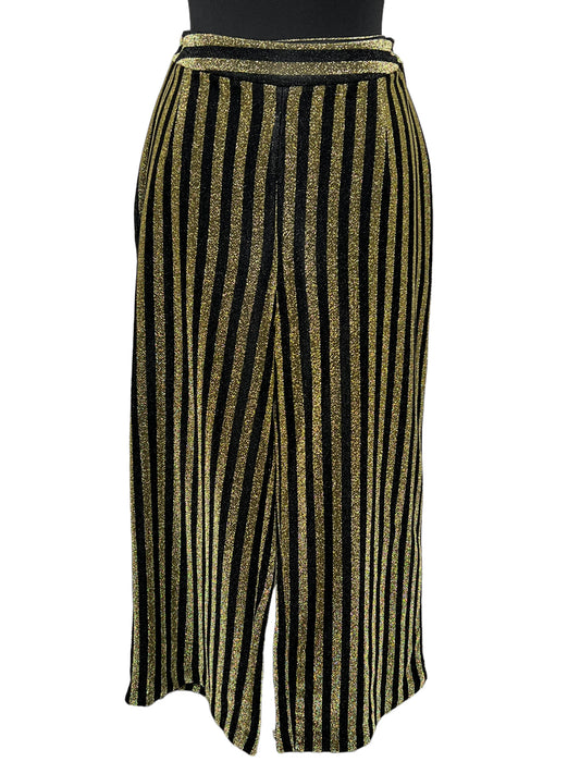 03.26 Pants Black/Gold Striped Sparkle (12P)