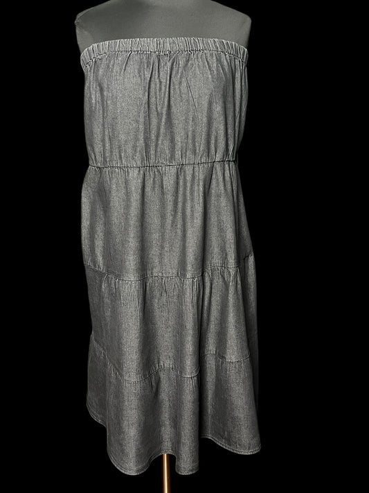 06.21 Dresses Goldorama Dark Gray Denim (3X) Fits (XL) Cvy
