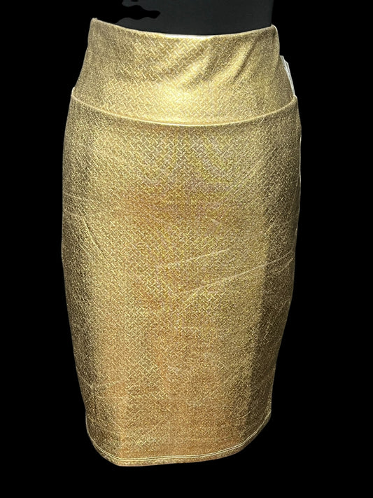 06.21 Skirts NEW Lula Roe Gold Cassie Pencil (L)