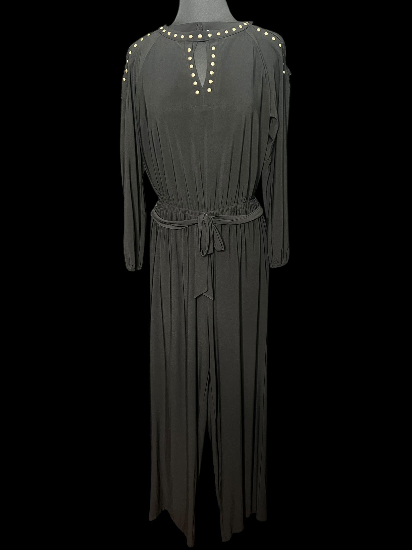 03.20 Jumpsuits SOHO Black Gold Studded (M) (8/10) Slim